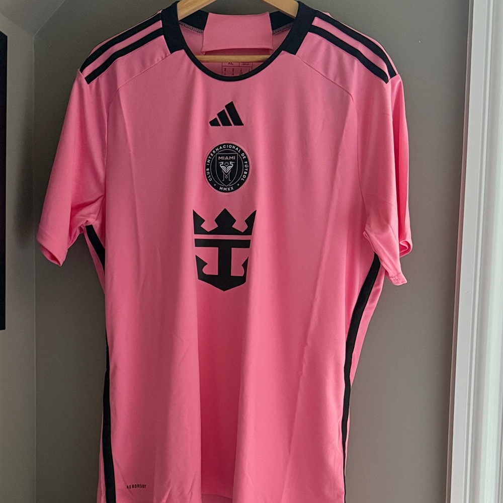 (NEW) Adidas Inter Miami CF Pink Jersey - Messi